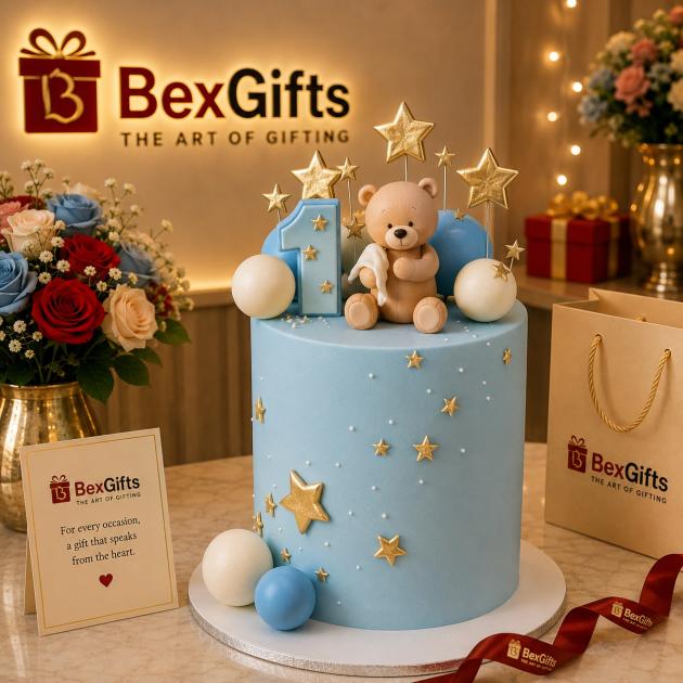 Starry Bear Dreams Cake