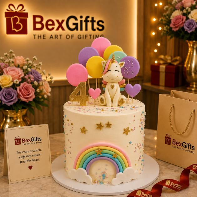 Unicorn Balloon Bliss Cake