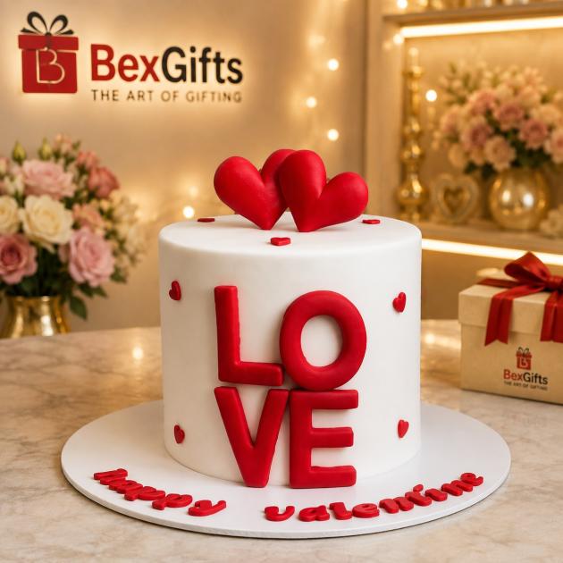 Heartfelt Love Cake