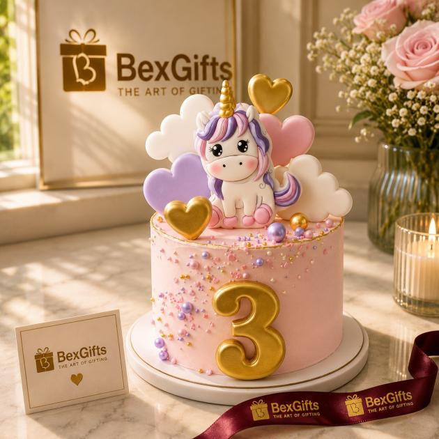Unicorn Heart Wishes Cake